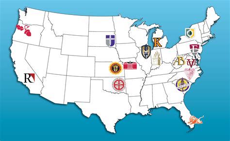 colleges and universities map — American Baptist Home Mission Societies