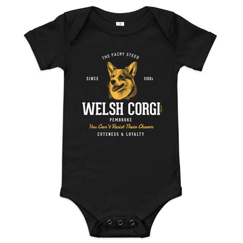 Baby Vintage Inspired Pembroke Welsh Corgi One Piece - Treaja.com
