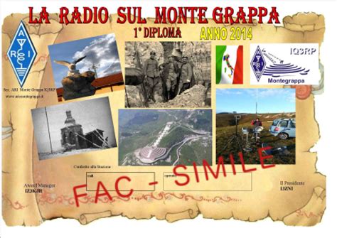 La Radio Sul Monte Grappa ARI MONTE GRAPPA ODV