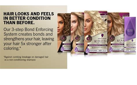Amazon Schwarzkopf Keratin Blonde Hair Dye Platinum Blonde Ultra Lightening Kit