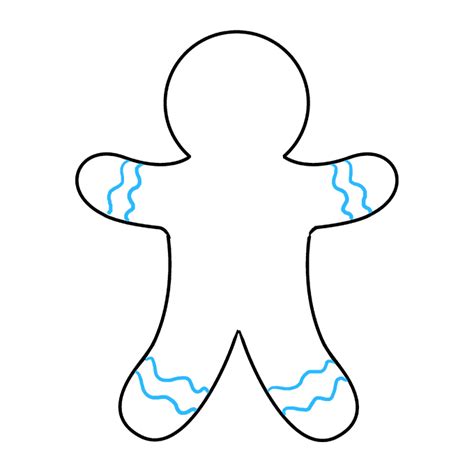 How To Draw A Gingerbread Man Really Easy Drawing Tutorial