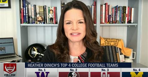 Espns Heather Dinich Snubs Georgia Sec In Her College Football