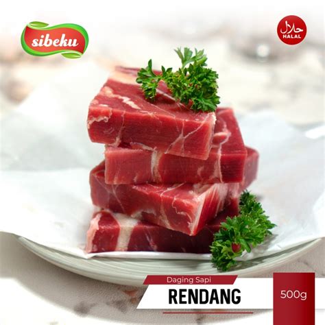 Jual Daging Sapi Rendang Halal Gram Frozen Food Import Aus Sibeku