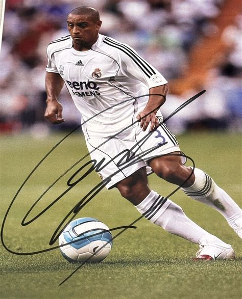 Roberto Carlos Hand Signed 16x20 Poster W Jsa Certificate Of