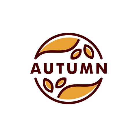 Premium Vector Summer Autumn Logo Template Leaf Icon Symbol Vector