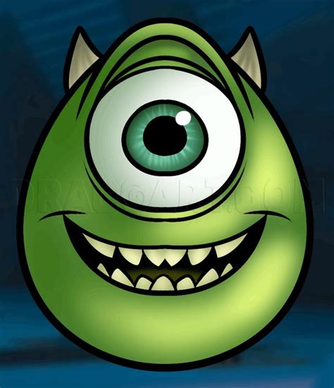 15 One Eye Mike Wazowski Drawing Ideas In Different Poses - Drawings