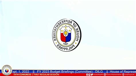 FY 2023 Budget Briefings Committee DILG YouTube