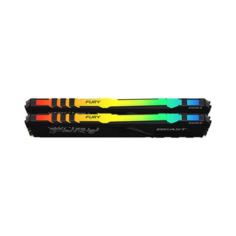 Ram Desktop Kingston Fury Beast RGB 16GB DDR4 Bus 3600Mhz KF436C17BBAK2