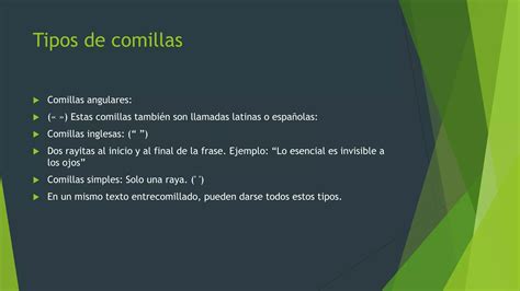 Reglas De Las Comillas PPT