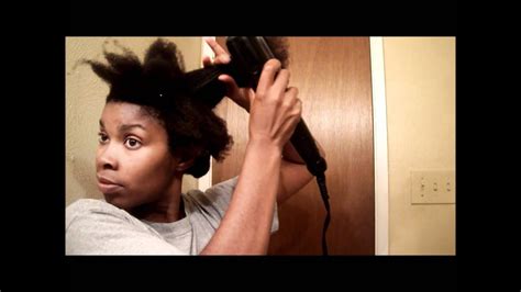 4c Hair Blow Drying Natural Hair Youtube