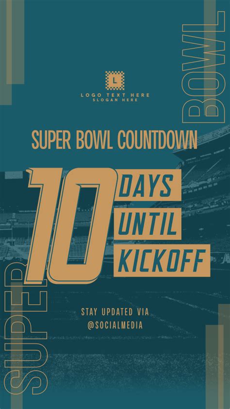 Super Bowl Countdown Facebook Story Brandcrowd Facebook Story Maker