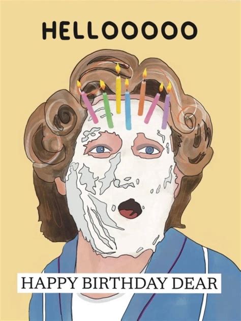 Happy Birthday Card Funny Pop Culture Movie Inspired Mrs Doubtfire Robin Williams Happy