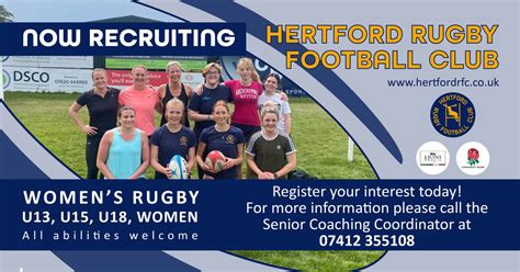 Hertford RFC Girls/Women's Section Continues to grow.......