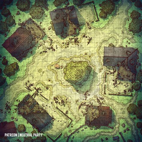 Battlemaps Dextérieur Donjons And Dragons Dandd 5e