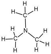 Draw the condensed structural formula for the compound: Trimethylamine ...