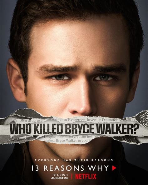 Sección Visual De Por Trece Razones ¿quién Mató A Bryce Walker Serie