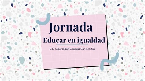 Jornada Educar En Igualdad