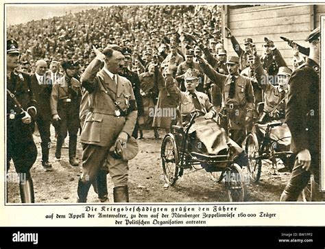 Rallye adolf hitler nuremberg des années 1930 Banque de photographies