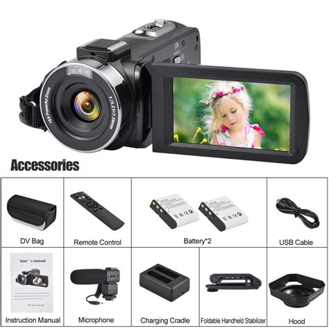 K Video Camera Camcorder For Youtube Ultra Hd K Mp Video Blog