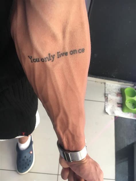 You Only Live Once Wrist Tattoos For Guys Tattoos For Guys Hand