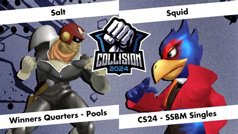 Collision Salt Captain Falcon Vs Squid Falco Melee Singles