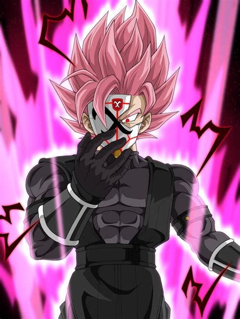 Goku Black Ssj Rose Crimson Masked Saiyan Personajes De Dragon Ball