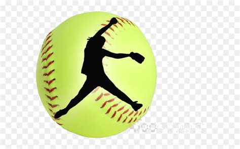 Softball Clipart Yellow Pitcher Transparent Png Girls Softball Png