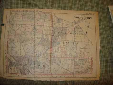 Tredyffrin Upper Merion Strafford Pennsylvania Map Nr 39200377