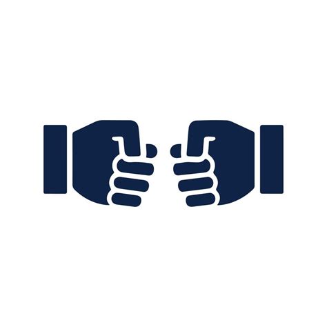 Hands Clenched Power Strength Icon Logo Design Illustration 49344894