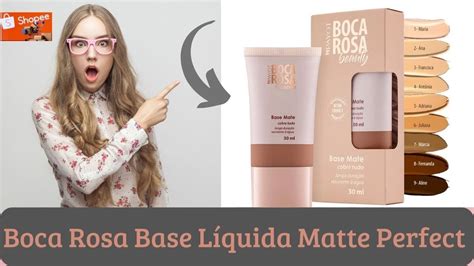 Boca Rosa Base L Quida Matte Perfect Alta Cobertura By Payot