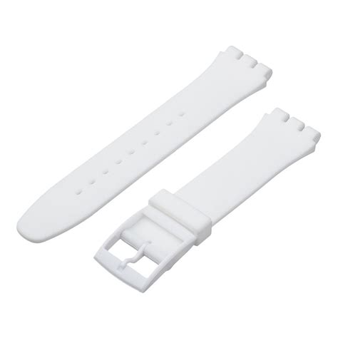 Ремешок для часов Swatch, 16мм, силиконовый, белый - купить с доставкой ...