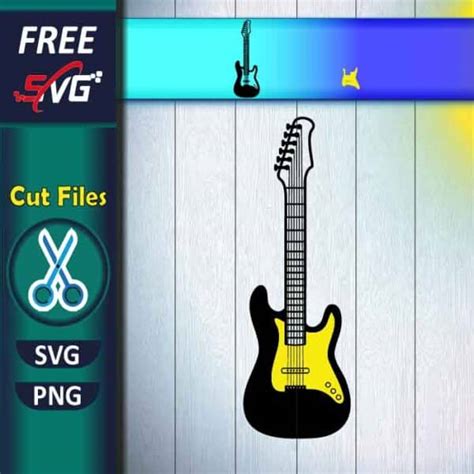 Electric Guitar Svg Free Bass Guitar Svg Free Svg Files