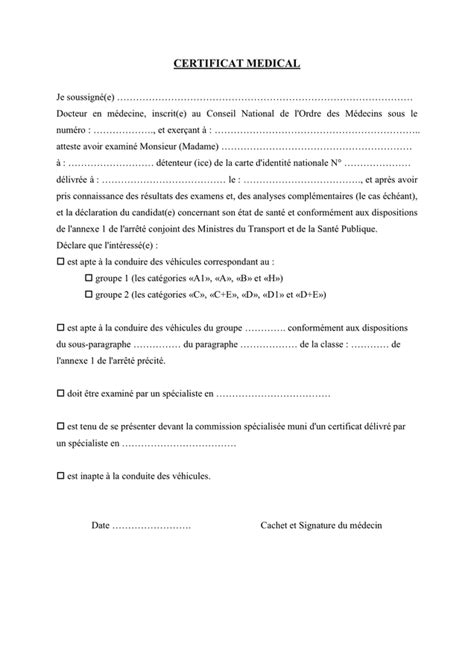 Model De Certificat Medical Doc Pdf Page Sur 26796 The Best Porn Website