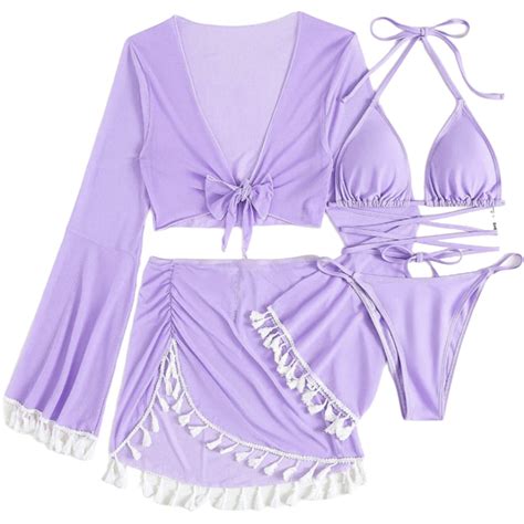 Bigersell Womens Piece Swimsuits String Thong Bikini Swimsuits With