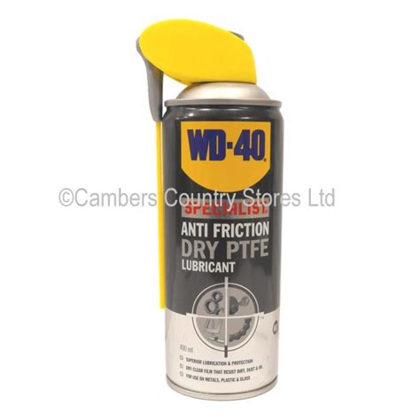 WD40 Anti Friction Dry PTFE Lubricant 400ml Cambers Country Store