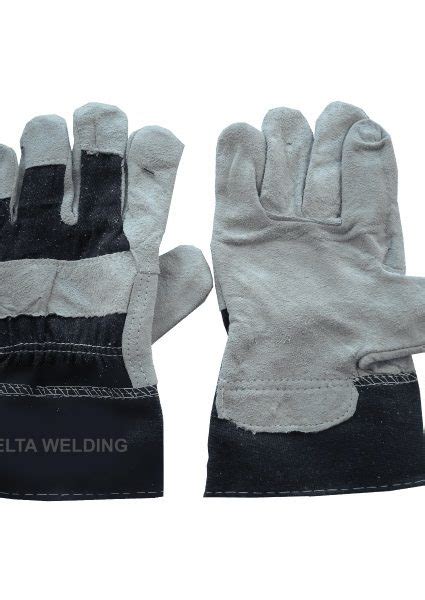 Semi Leather Denim Welding Glove 10 12 Inches Delta Welding