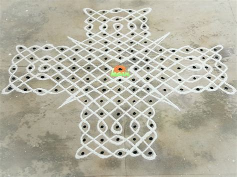 Sikku Kolam In Dots Kolams Of India