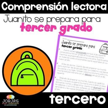 Tercer grado Comprensión de lectura Third grade Spanish Reading