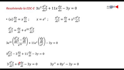 ECUACIÓN DE CAUCHY EULER YouTube