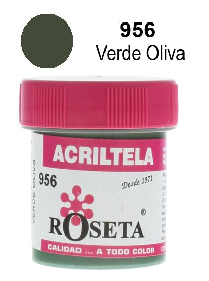 Acriltela Plana Verde Oliva Cc Roseta