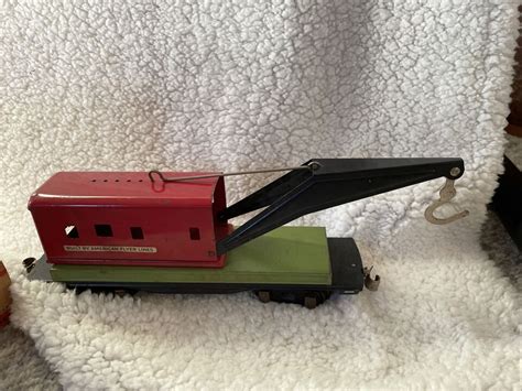 Pre War American Flyer Train Set Engine Caboose Coal Lift Open Car