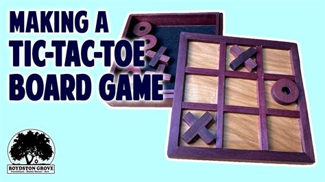 Making A Tic Tac Toe Board Game With Storage Woodworking Project Youtube