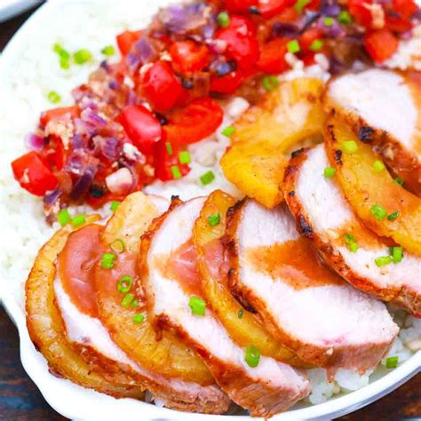 Hawaiian Pineapple Pork Loin Recipe Video Sweet And Savory Meals