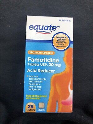 Equate Maximum Strength Famotidine Mg Tablets New Exp Ebay