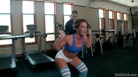 Master James Mogul Whips Hot Ass Brunette Slave Trainee Savannah Fox At The Gym Then Makes Gimp