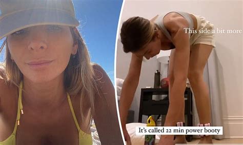 Nadia Bartel Flaunts Her Ample Cleavage In A Skimpy Yellow Bikini At The Beach Daily Mail Online