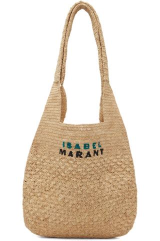 Beige Medium Praia Tote By Isabel Marant On Sale