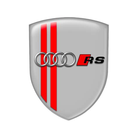 Audi Rs Logo Badge Silicone Emblem Sticker Decal Auto Etsy