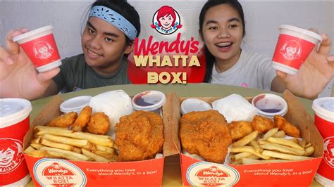 Whatta Box From Wendy’s Legaspi Siblings Mukbang Pinoy Mukbang Youtube