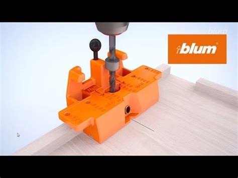 Drilling Template For Tandem Hook And Peg Variant Blum Youtube